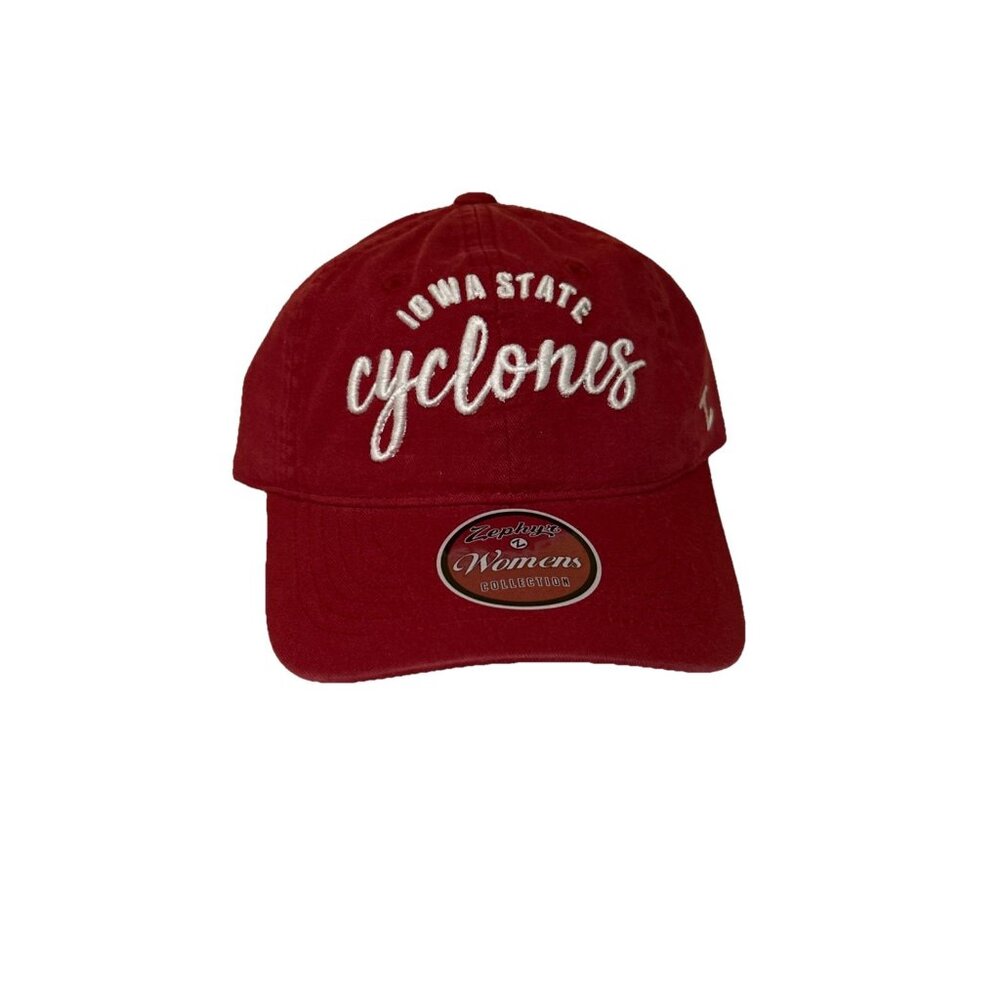 NEW Iowa State Cyclones ISU Red Embroidered Zephyr Adjustable Cotton Hat Women's